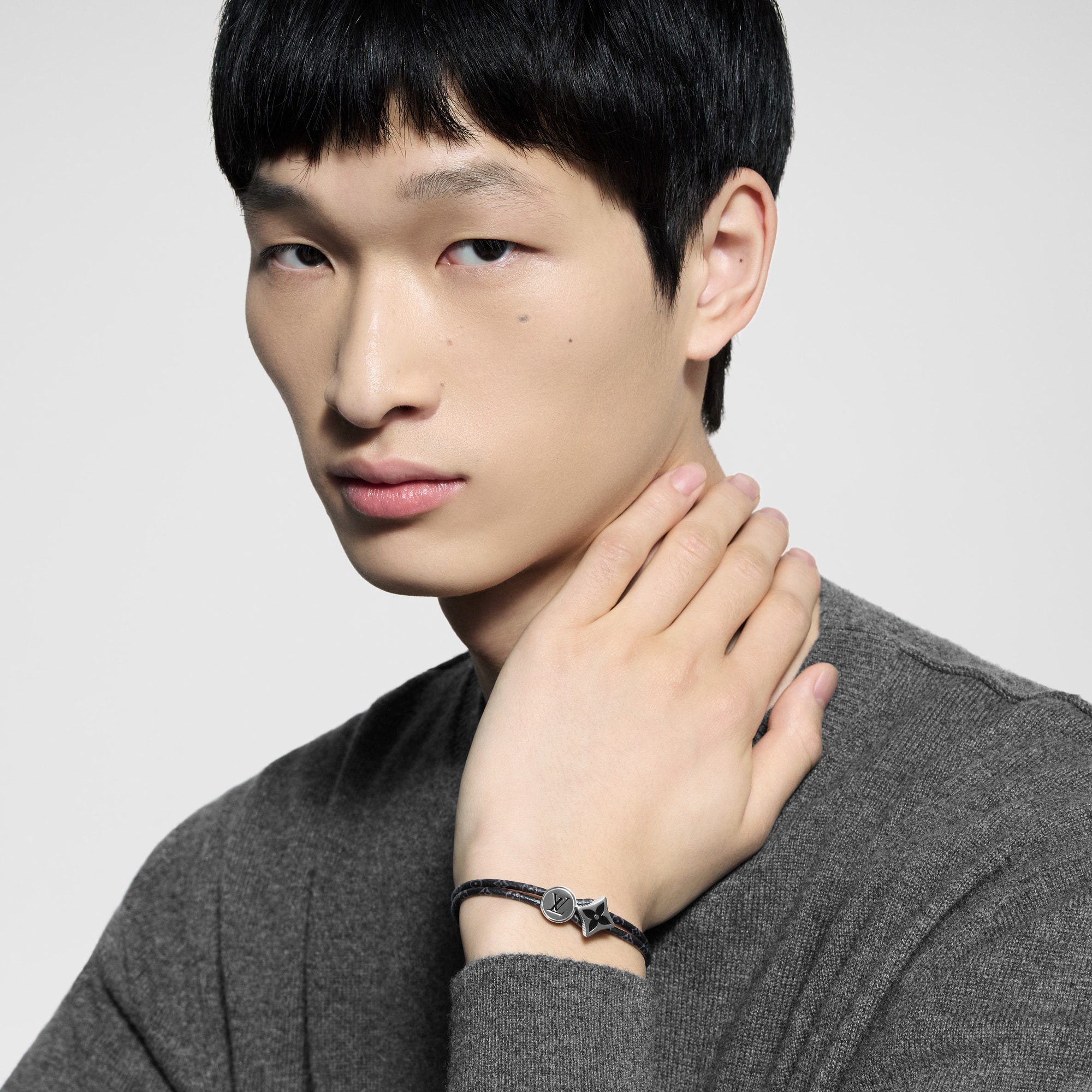 LOUIS VUITTON ブレスレット キャッチイット モノグラム Catch It Bracelet Monogram Eclipse Canvas - Men - Fashion Jewelry